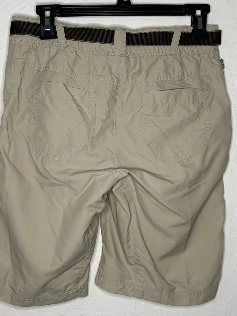 THREE REI Women S Shorts Nylon Belted Hiking Hike Swim Outdoors Green Gray UPF